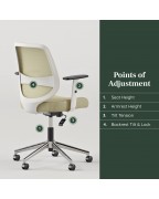 Computer Linden Green Mesh Office Chair