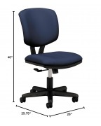 Desk cushion blue computer chair