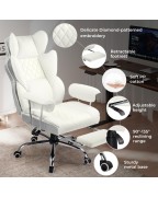 Ergonomic Executive White Office Chair