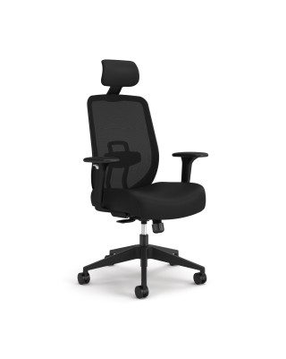 Ergonomic black office chair