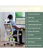 Ergonomic black office chair