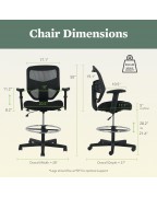Ergonomic black office chair