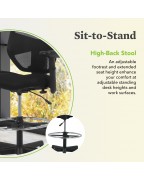 Ergonomic black office chair