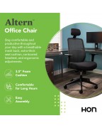 Ergonomic black office chair