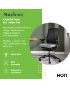 Ergonomic suspension Black/Ash chair