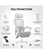 Extra thick reclining desk chair