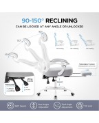 Extra thick reclining desk chair