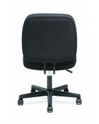 Fixed arm black computer chair