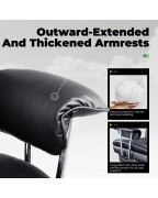 High Back Leather Gaming Chair With Footrest