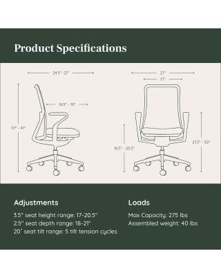 High Performance Coral Executive Office Chair