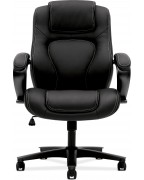 Leather Black Task Chair