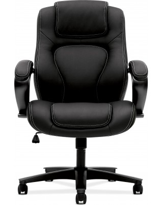 Leather Black Task Chair