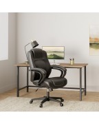 Leather Black Task Chair