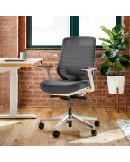 Multifunctional gray office chair