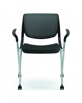 Nesting Black Stacking Chairs