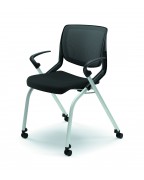 Nesting Black Stacking Chairs