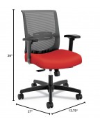 Red backrest/base