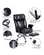 Tall black office chair